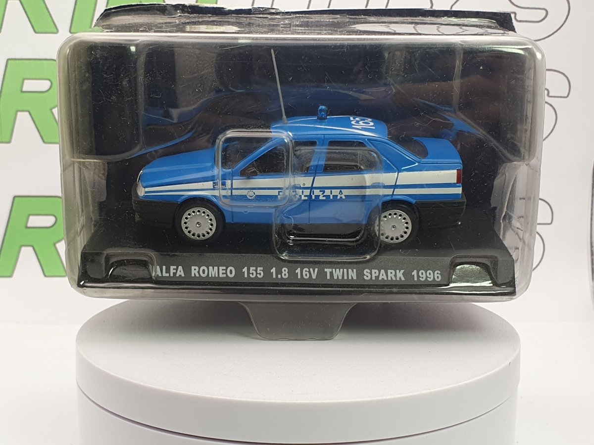 Alfa Romeo 155 1.8 TS Edicola 1/43 Azzurro 1996 - RikiToys - Edicola