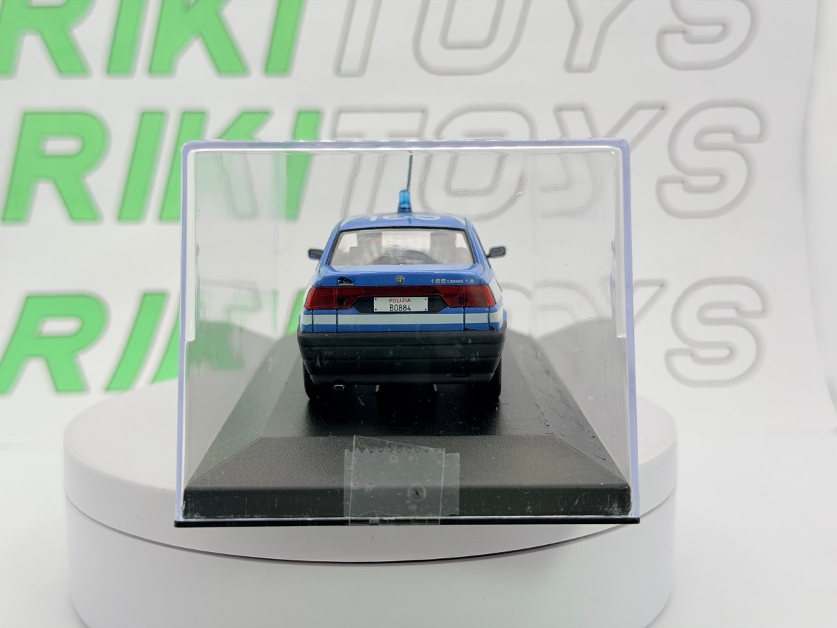 Alfa Romeo 155 Polizia Edicola 1/43 Azzurro 1993 - RikiToys - Edicola