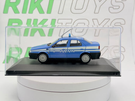 Alfa Romeo 155 Polizia Edicola 1/43 Azzurro 1993 - RikiToys - Edicola