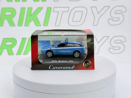 Alfa Romeo 156 Station Wagon Polizia Cararama 1/72 Azzurro 1999 - RikiToys - Cararama
