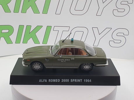 Alfa Romeo 2600 Sprint Polizia Edicola 1/43 Verde - RikiToys - Edicola#