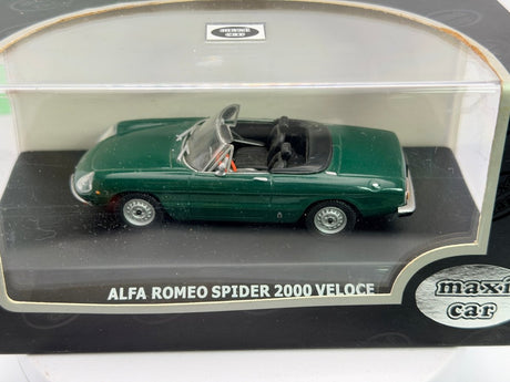 Alfa Romeo Duetto 2000 Coda Tronca Maxi Car 1/43 Verde 1972 - RikiToys - Maxi Car