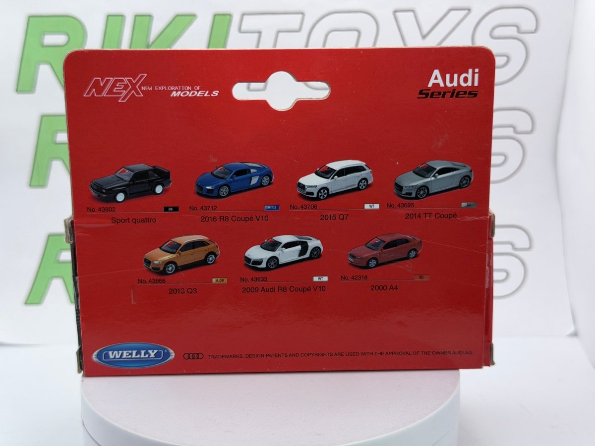 Audi 4 Corta Welly 1/38 Nero - RikiToys - Welly