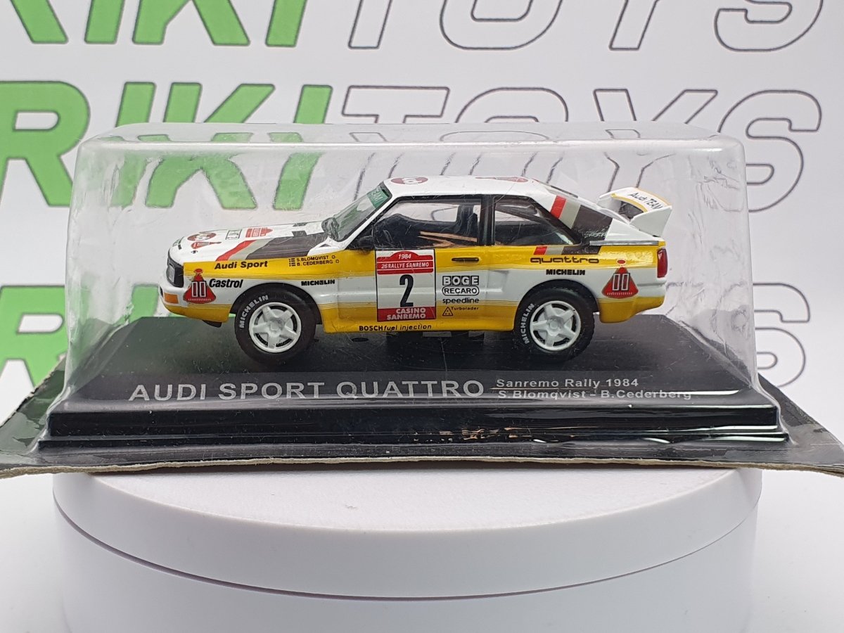 Audi 4 Sport Edicola 1/43 Giallo 1984 - RikiToys - Edicola