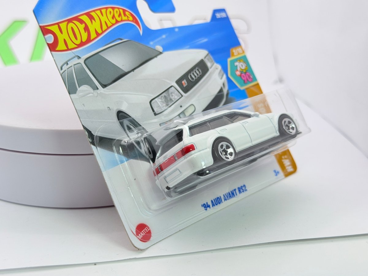 Audi Avant RS2 Hot Wheels 1/60 Bianco 1994 - RikiToys - Hot Wheels#