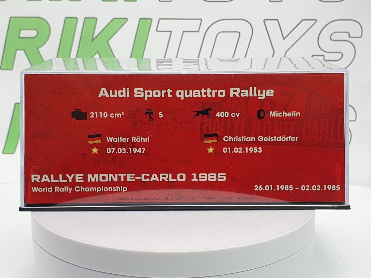 Audi Quattro Sport Edicola 1/43 Bianco - RikiToys - Edicola#