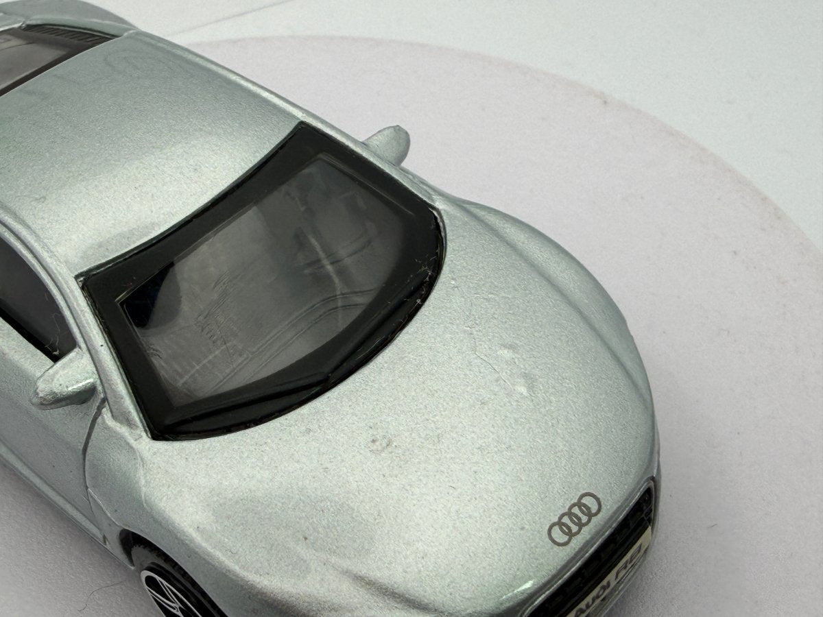 Audi R8 Coupé Burago 1/43 Argento 2007 - RikiToys - Burago