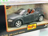 Audi TT Cabrio Maisto 1/24 Grigio 1999 - RikiToys - Maisto