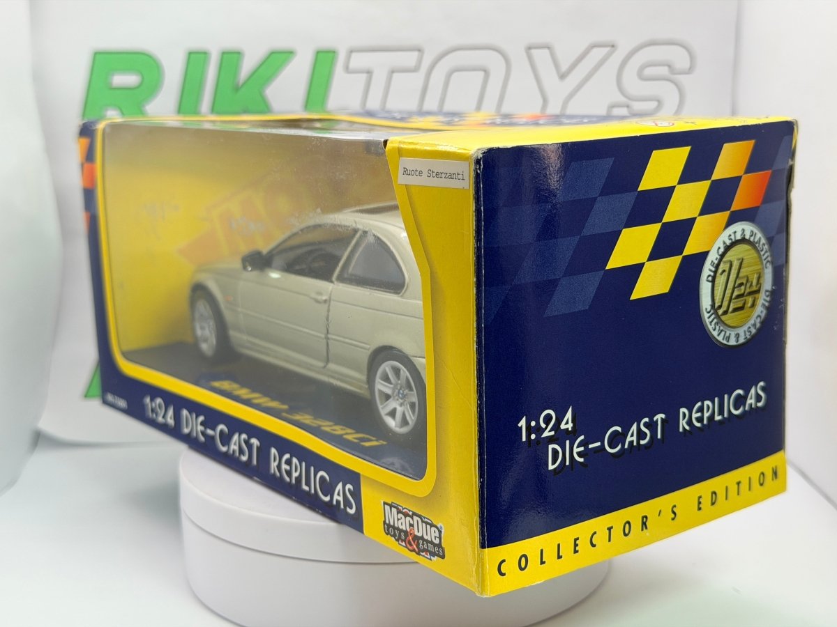 BMW 328 ci E46 Motor Max 1/24 Platino 1999 - RikiToys - Motor Max