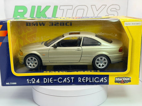 BMW 328 ci E46 Motor Max 1/24 Platino 1999 - RikiToys - Motor Max