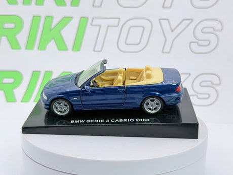 BMW 330 C i Cabrio E 46 Edicola 1/43 Blu metallizzato - RikiToys - Edicola