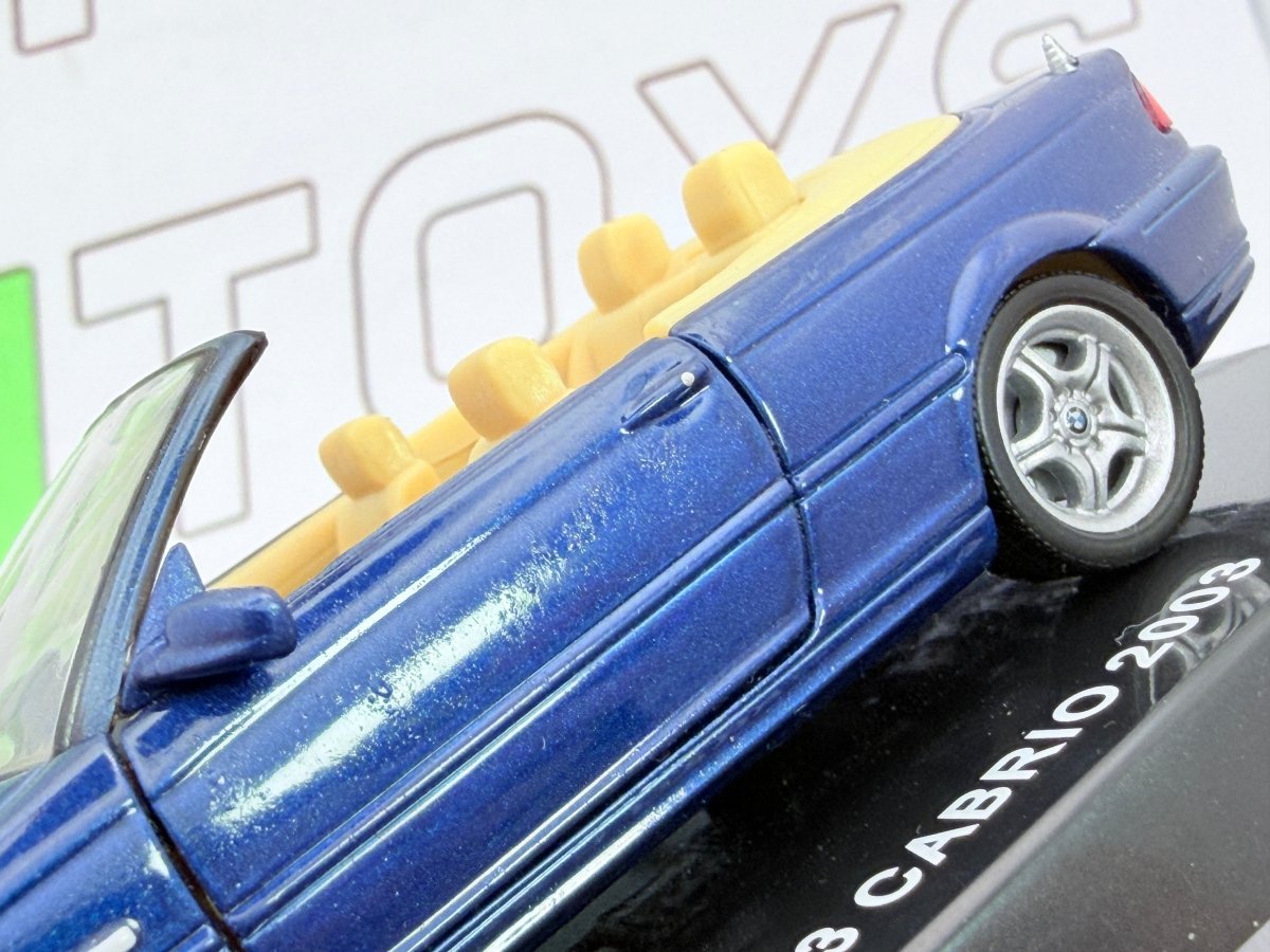 BMW 330 C i Cabrio E 46 Edicola 1/43 Blu metallizzato - RikiToys - Edicola