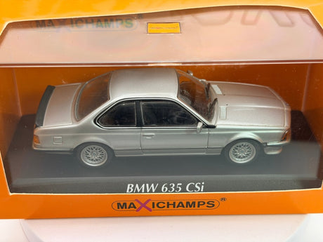 BMW 635 CSI E 24 Maxichamps 1/43 Argento 1982 - RikiToys - Maxichamps