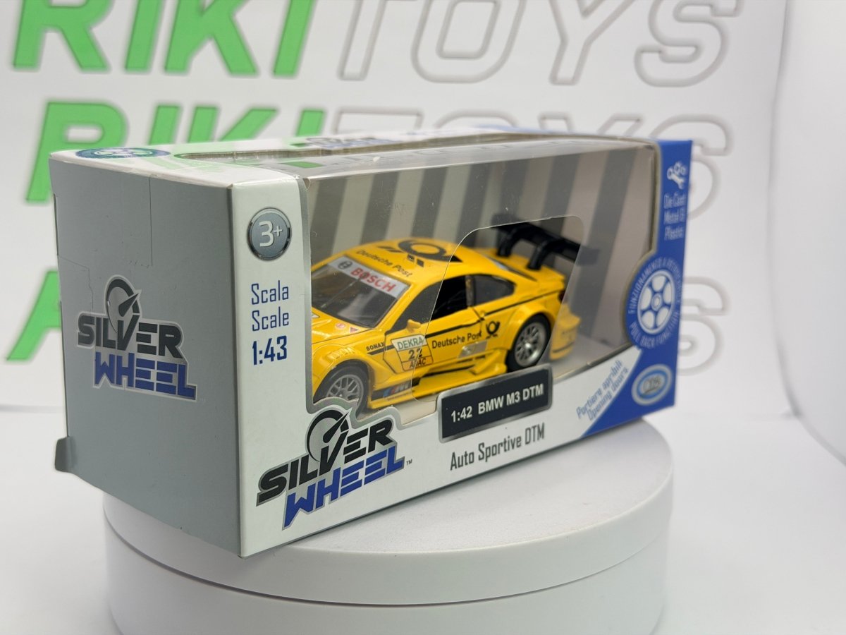 BMW M3 DTM D.P. Silver Wheel 1/42 Giallo - RikiToys - Silver Wheel