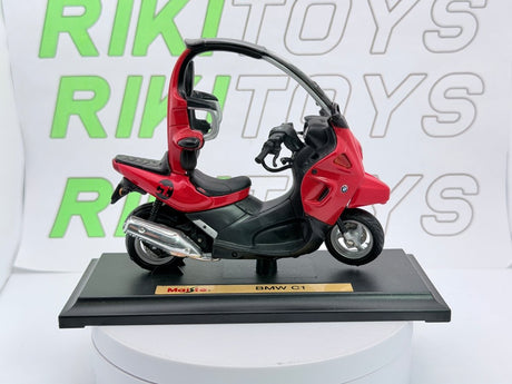 BMW Scooter C1 Maisto 1/18 Rosso - RikiToys - Maisto#