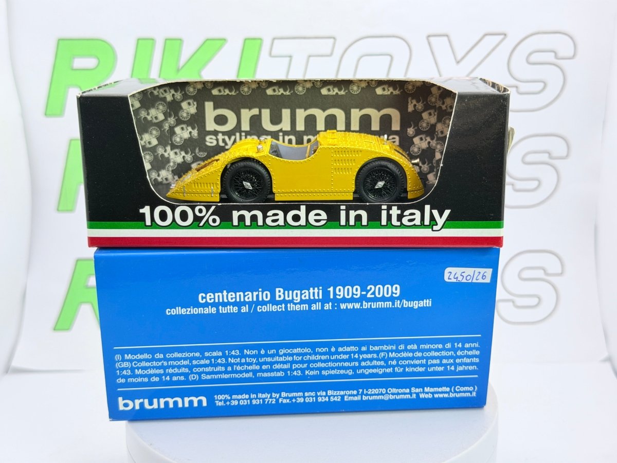 Bugatti Tipo 32 Tank Brumm 1/43 Giallo - RikiToys - Brumm#