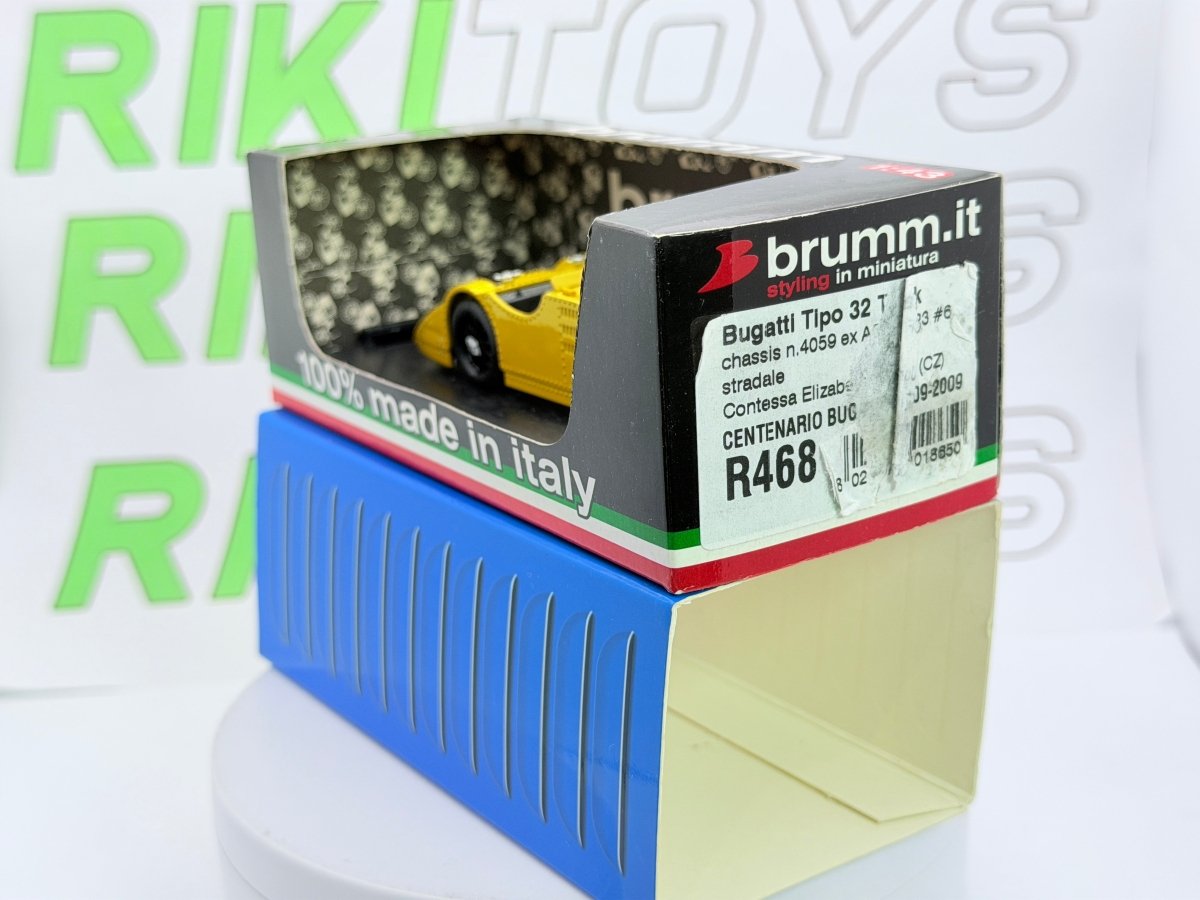 Bugatti Tipo 32 Tank Brumm 1/43 Giallo - RikiToys - Brumm#