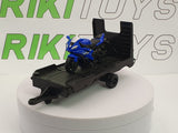 Carrello+moto Yamaha Ken Toys 1/43 Blu - RikiToys - Ken Toys#