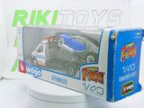 Carro attrezzi+Bugatti Veyron Burago 1/43 Bianco - RikiToys - Burago#