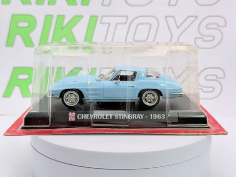 Chevrolet Corvette StingRay Atlas 1/43 Azzurro 1963 - RikiToys - Atlas