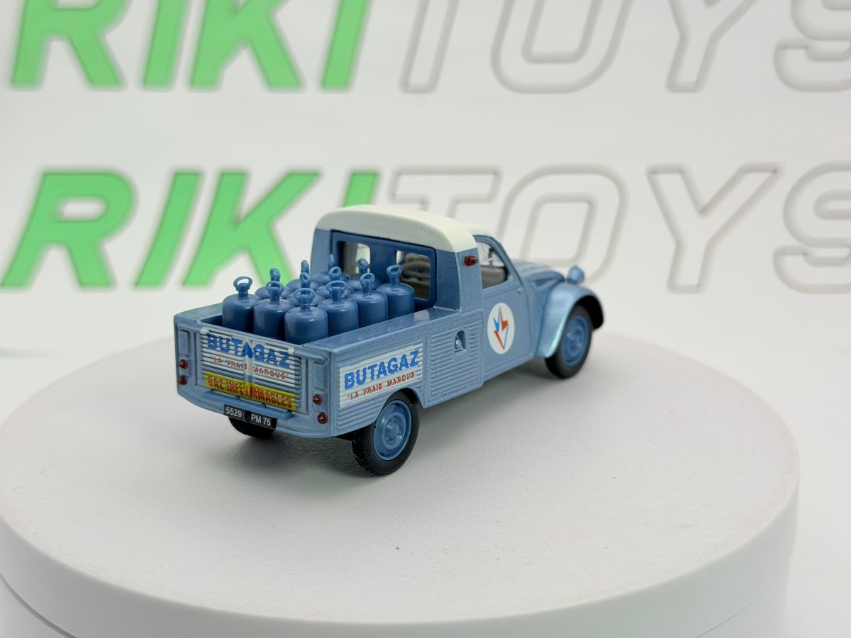 Citroen 2 CV Butagaz Norev 1/43 Azzurro metallizzato - RikiToys - Norev