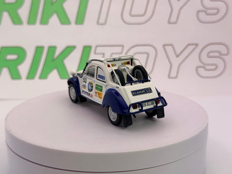 Citroen 2 Cv Raid Eligor 1/43 Bianco - RikiToys - Eligor