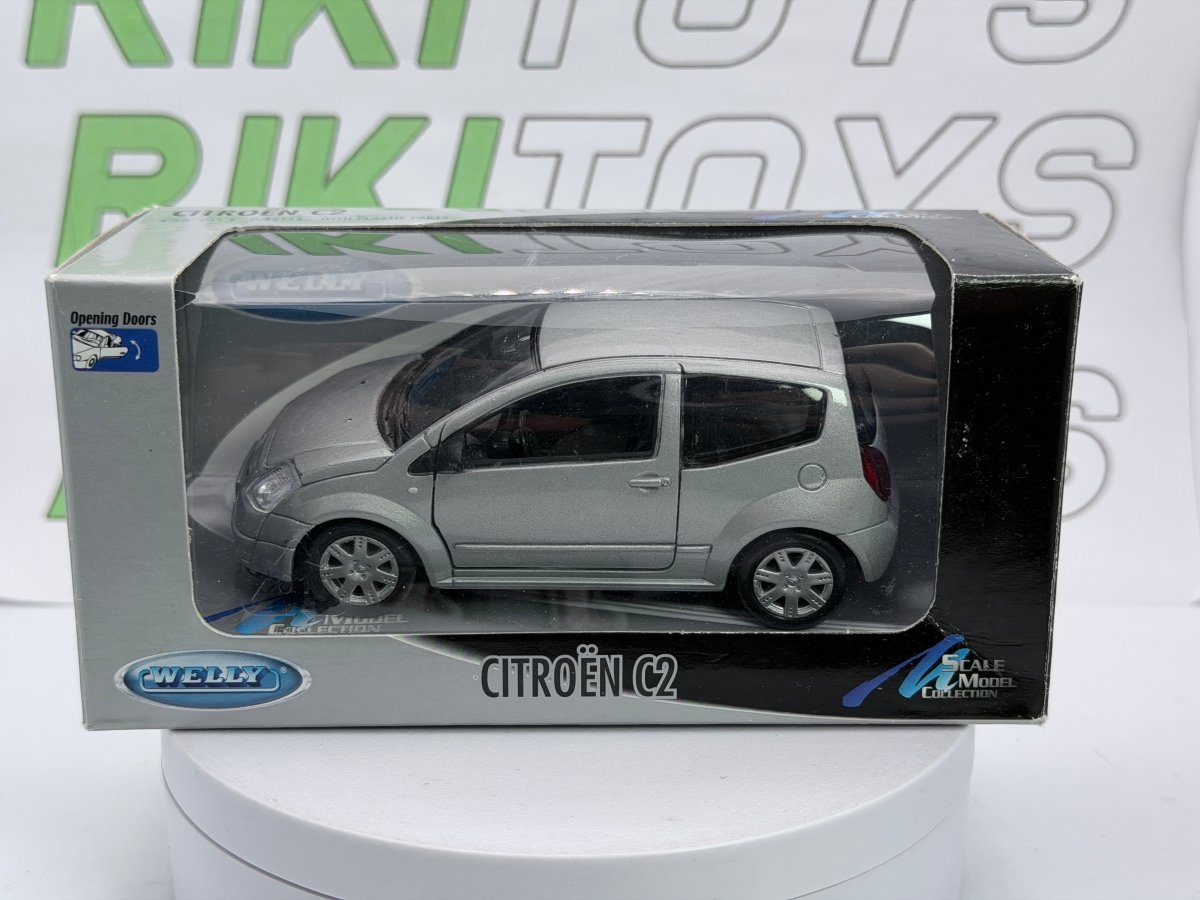 Citroen C2 Welly 1/35 Argento - RikiToys - Welly
