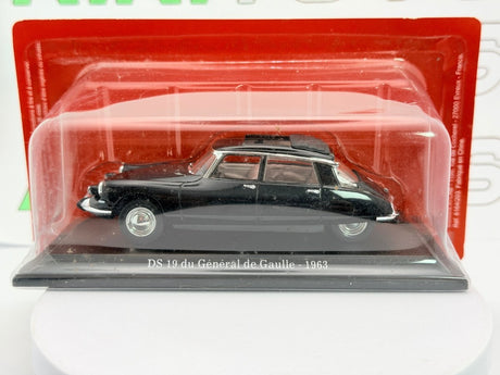 Citroen DS 19 Presidenziale Universal Hobbies 1/43 Nero 1963 - RikiToys - Universal Hobbies