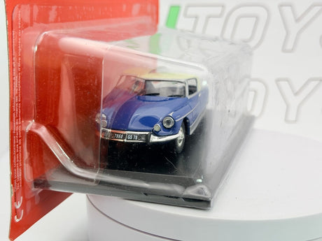 Citroen DS 21 Coupé Le Dandy Universal Hobbies 1/43 Blu metallizzato 1967 - RikiToys - Universal Hobbies