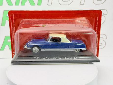 Citroen DS 21 Coupé Le Dandy Universal Hobbies 1/43 Blu metallizzato 1967 - RikiToys - Universal Hobbies