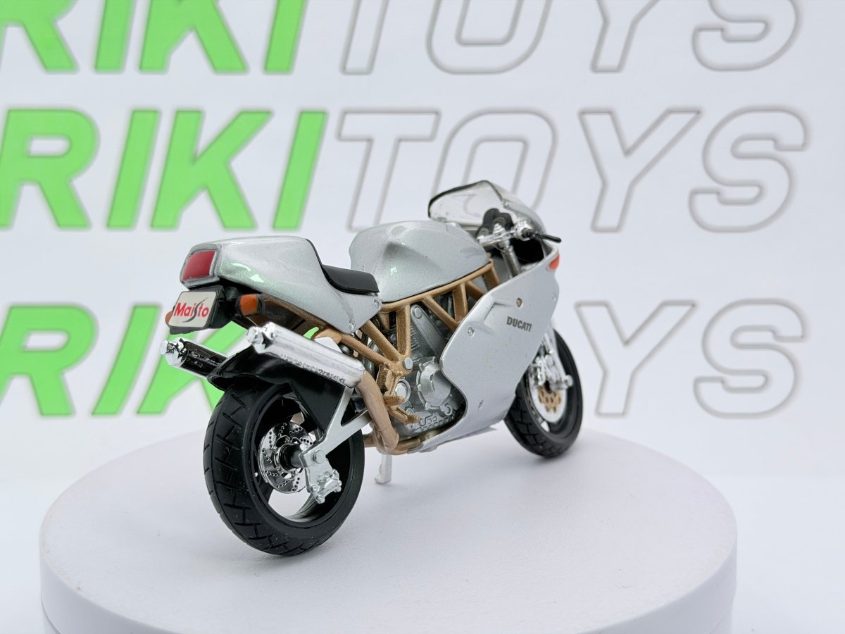 Ducati 900 S.Sport F.E. Maisto 1/18 Argento - RikiToys - Maisto