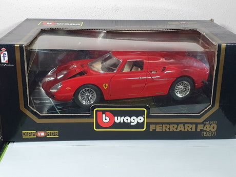 Ferrari 250 Le Mans Burago 1/18 Rosso 1966 - RikiToys - Burago