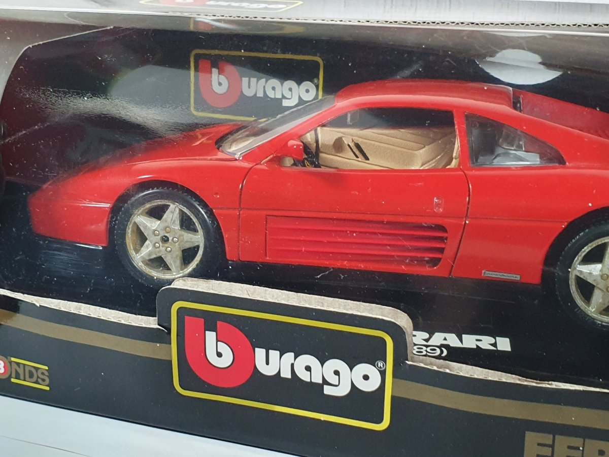 Ferrari 348 TB Burago 1/18 Rosso 1989 - RikiToys - Burago