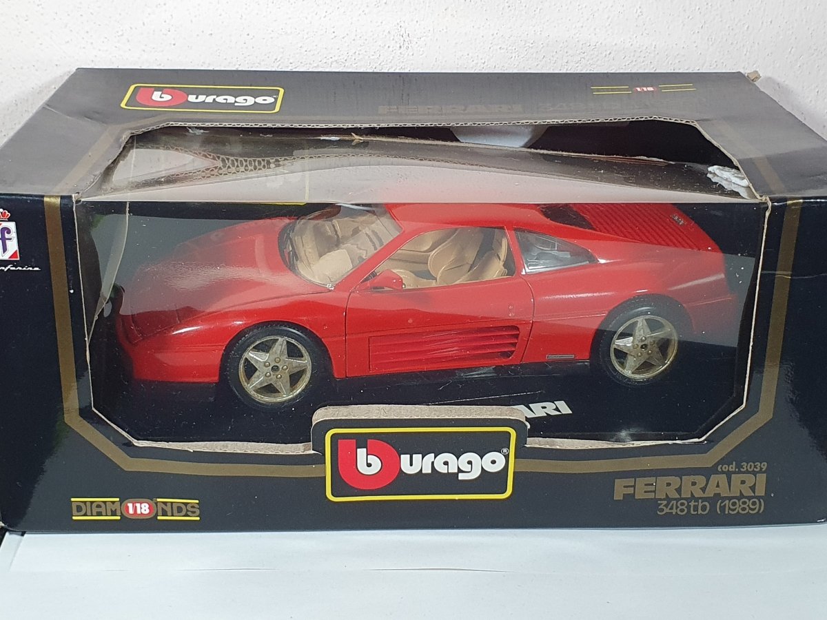 Ferrari 348 TB Burago 1/18 Rosso 1989 - RikiToys - Burago