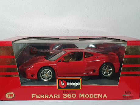 Ferrari 360 Modena Burago 1/18 Rosso 1999 - RikiToys - Burago