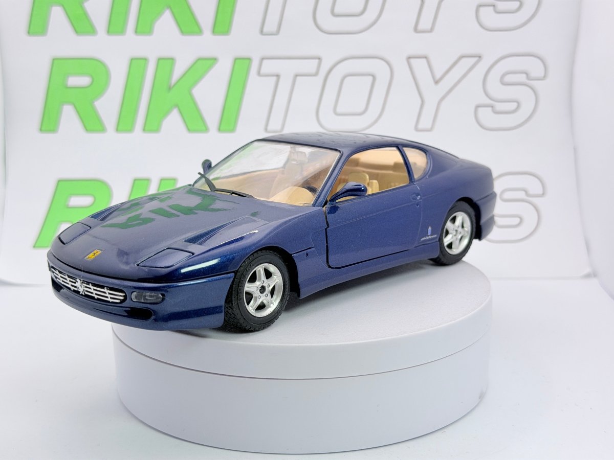 Ferrari 456 GT Burago 1/24 Blu Metallizzato - RikiToys - Burago