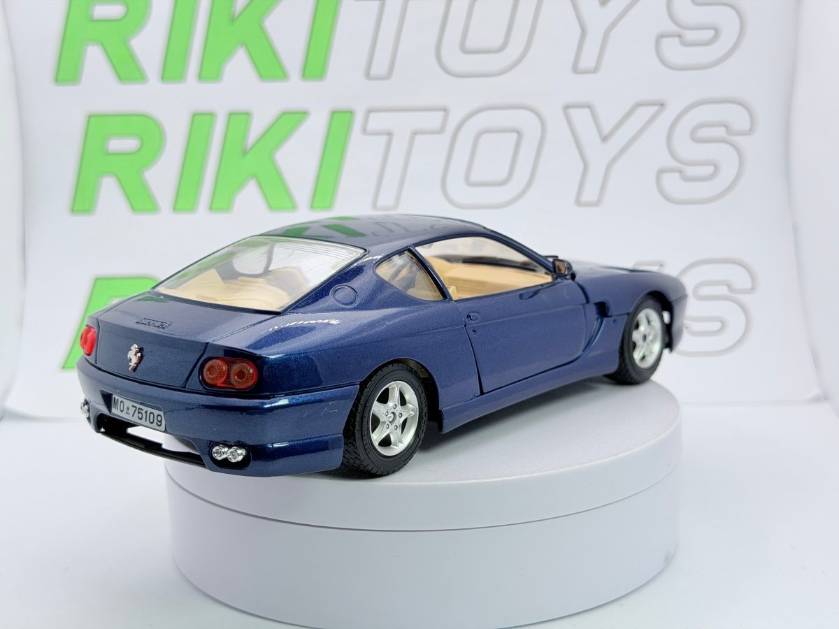 Ferrari 456 GT Burago 1/24 Blu Metallizzato - RikiToys - Burago