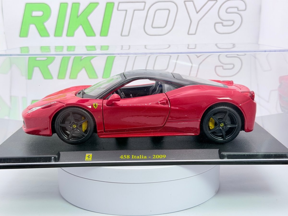 Ferrari 458 Italia Burago 1/24 Rosso 2009 - RikiToys - Burago