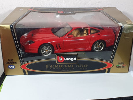 Ferrari 550 Maranello Burago 1/18 Rosso 1996 - RikiToys - Burago