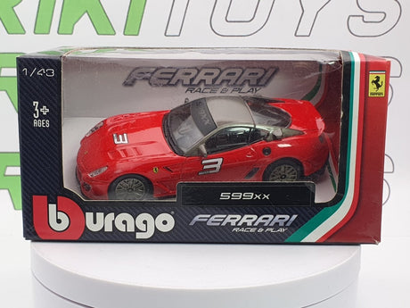 Ferrari 599 XX Burago 1/43 Rosso - RikiToys - Burago