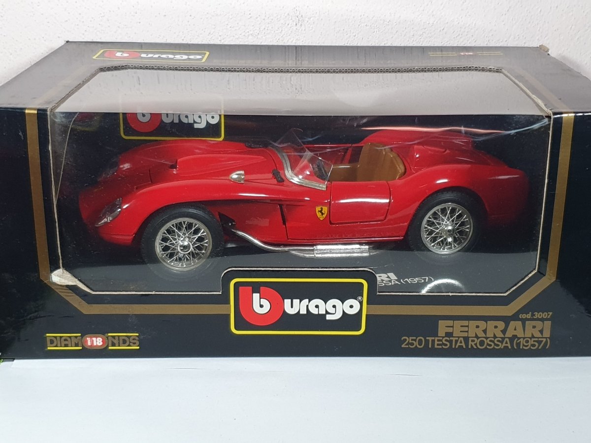 Ferrari Testarossa Burago 1/18 Rosso 1957 - RikiToys - Burago
