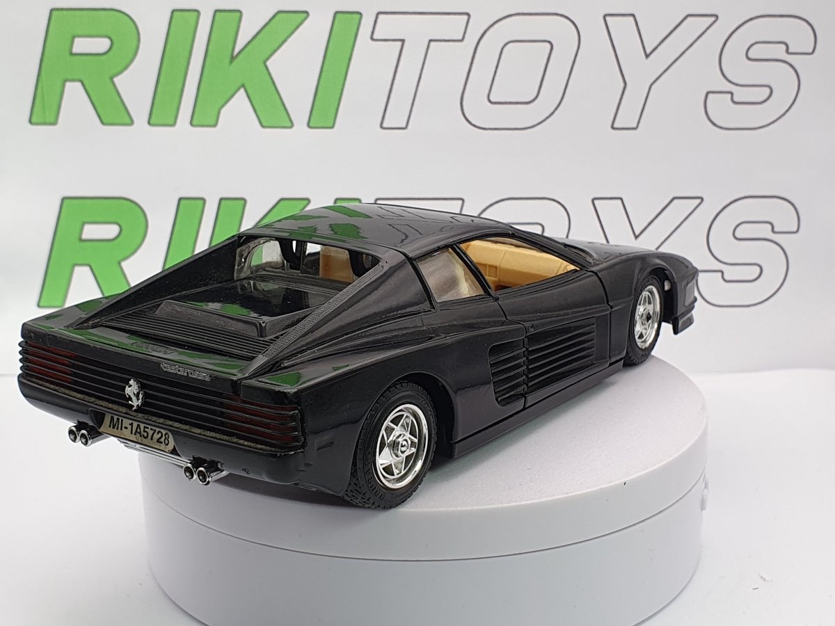 Ferrari Testarossa Burago 1/24 Nero - RikiToys - Burago#
