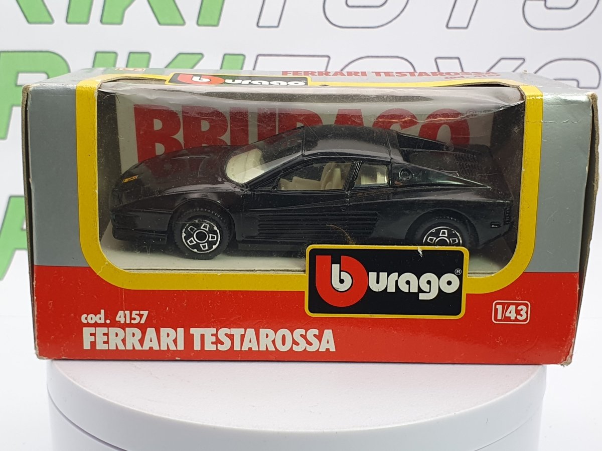 Ferrari Testarossa Burago 1/43 Nero 1984 - RikiToys - Burago