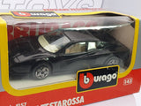 Ferrari Testarossa Burago 1/43 Nero 1984 - RikiToys - Burago