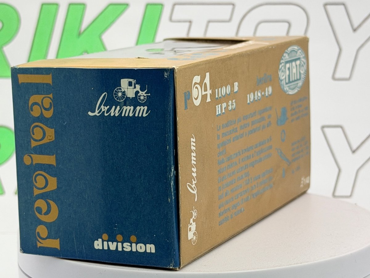 Fiat 1100 B Brumm 1/43 Grigio - RikiToys - Brumm