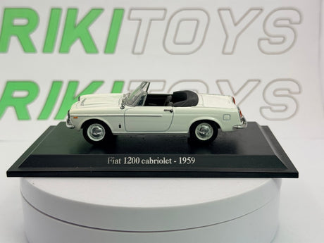 Fiat 1200 Cabrio Norev 1/43 Bianco 1959 - RikiToys - Norev