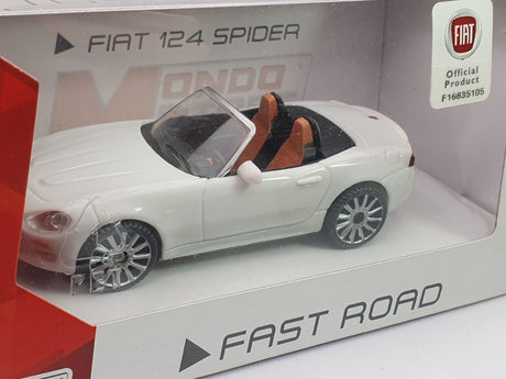 Fiat 124 Spider MondoMotors 1/43 Bianco 2016 - RikiToys - MondoMotors