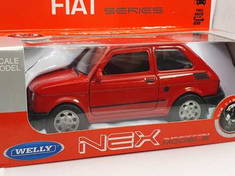 Fiat 126 FSM Welly 1/35 Rosso 1985 - RikiToys - Welly