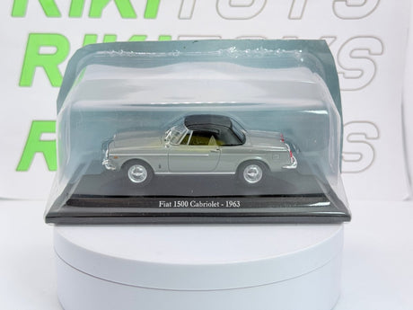 Fiat 1500 Cabrio Norev 1/43 Grigio 1963 - RikiToys - Norev