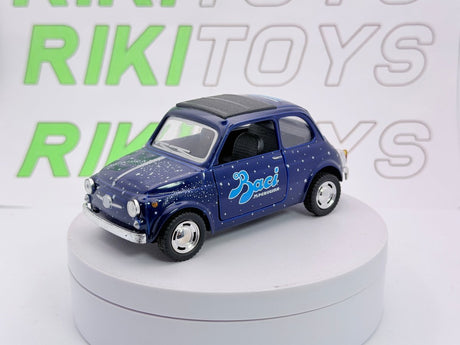 Fiat 500 F Kinsmart 1/24 Blu 1965 - RikiToys - Kinsmart#